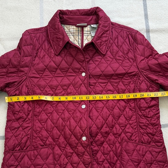 LL Bean Cranberry Quilted Jacket/Coat Extra Large Petite - Picture 14 of 14